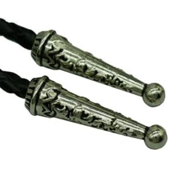 Bolo Tie Evil Eye Natural Gem Western Cowboy Yellow - Picture 5 of 5